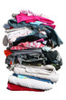 big pile of laundry with path