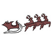 reindeer and snow flakes