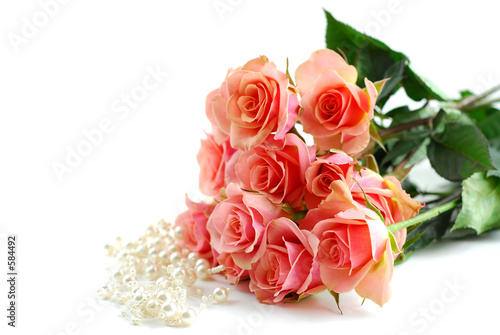 pink rose pearls