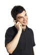 Foto: young man mobile phone young man mobile phone
