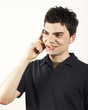 Foto: young man mobile phone young man mobile phone
