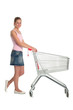 woman with shopping cart
