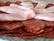 cold meat slices