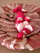 cold meat slices