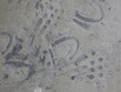 concrete footprints