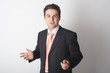 business man during presentation - close up