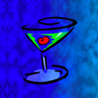blue martini art blue martini art