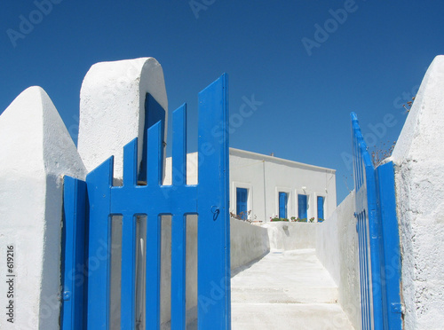 santorini white houses