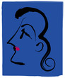 womans profile face