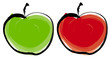 two apples
