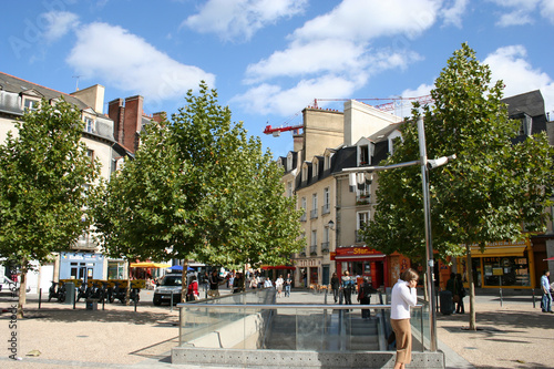 rennes: place  st anne station de métro