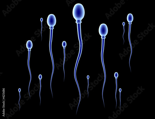 Illustration: sperma rennen - schwarz sperma rennen - schwarz