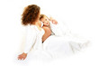 pregnant mom with her son
