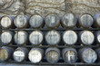 stacked barrels