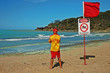 life guard on beach
