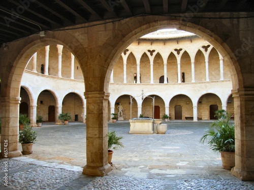 courtyard in the castle