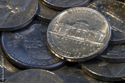 a pile of us nickles