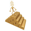 gold pile dollar