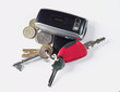 phone coins and keys