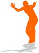 active boy silhouette
