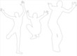happy boy silhouette