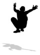jumping silhouette