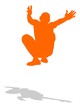 jumping silhouette