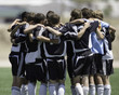 soccer team huddle