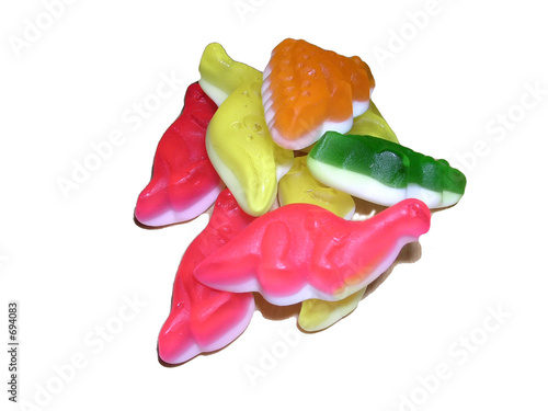 bonbons dinosaures détourés