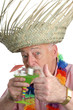 tropical senior thumbs up tropical senior thumbs up