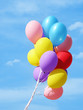 colorful balloons against sky colorful balloons against sky