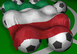 3d-rendering italy flag and soccer-balls 3d-rendering italy flag and soccer-balls