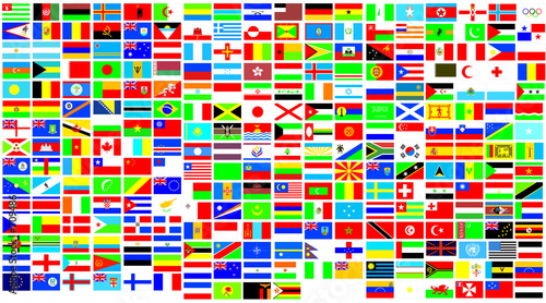 Illustration : drapeaux du monde drapeaux du monde