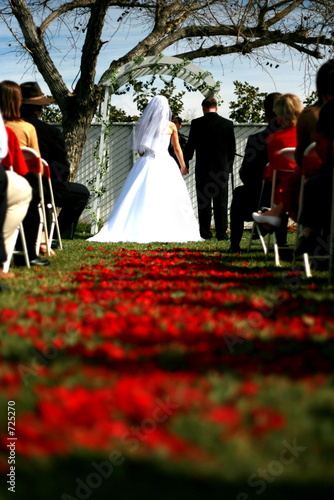 a wedding aisle