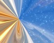blue & gold abstract