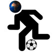 football running man image