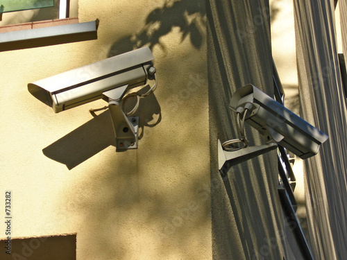 two security cameras