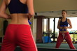a young model working out