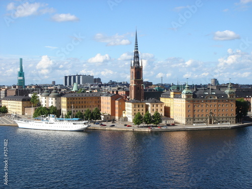 blick auf die stockholmer altstadt