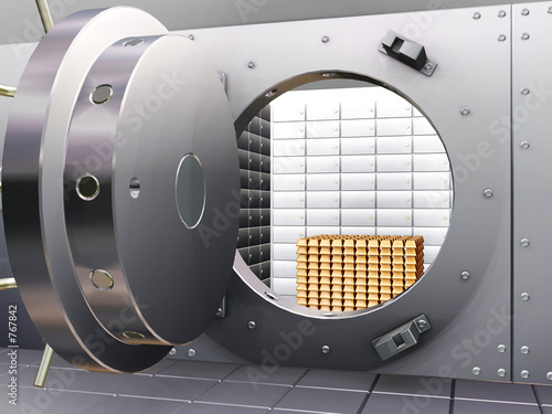 Illustration: bank vault bank vault