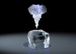 ice cube and cloud