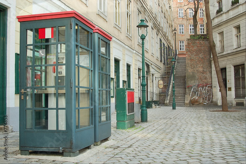 Photo: telephone boxes telephone boxes