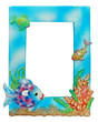aqua photo frame