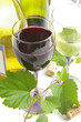 glass of red and white glass of red and white