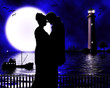 lovers in the moonlight