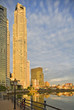 boat quay and skyscraper