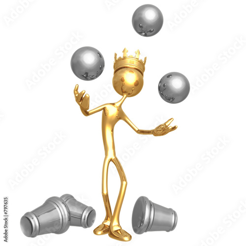 Illustration: pawn head juggle pawn head juggle