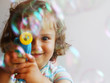 girl with bubbles