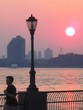 runner at sundown