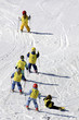 children learning to ski